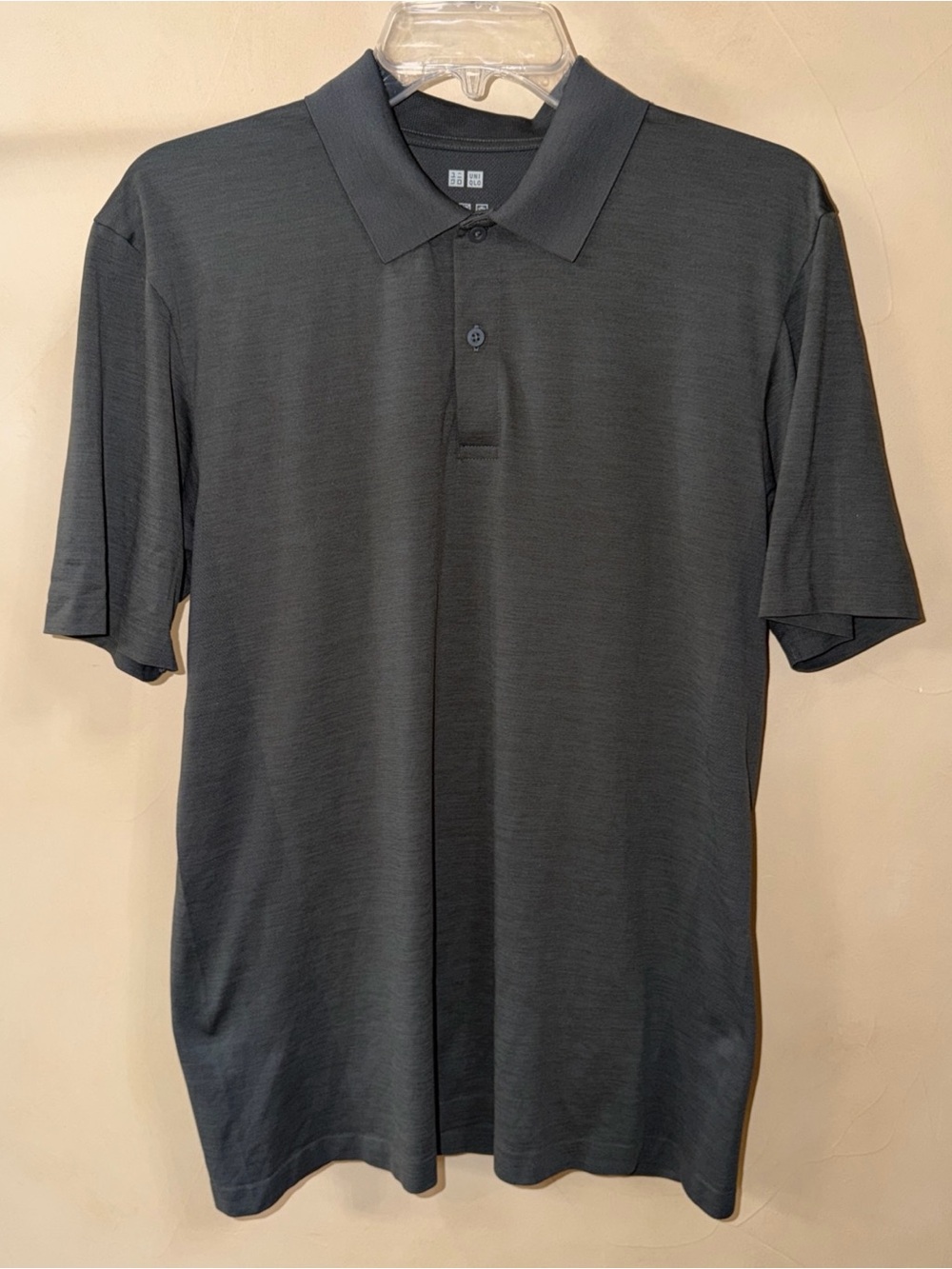 Uniqlo Airism Polo Shirt Large Size Breathable Summer Top Grey
